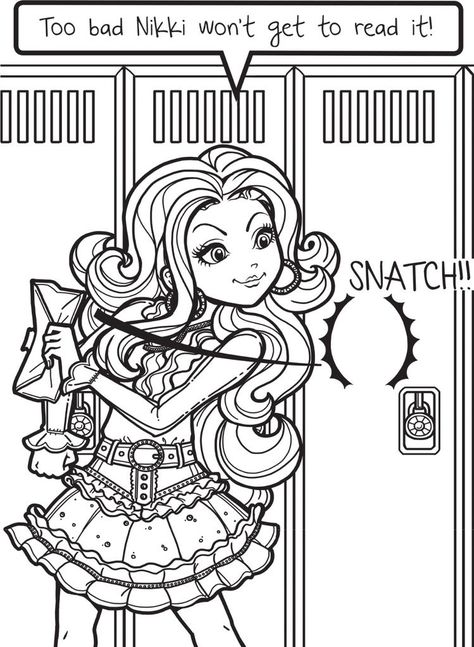 Dork Diaries Characters, Dork Diaries Series, Mackenzie Hollister, Dork Diaries Books, Dork Diaries, 2000s Nostalgia, Drama Queen, Diary Ideas, Cartoon Coloring Pages