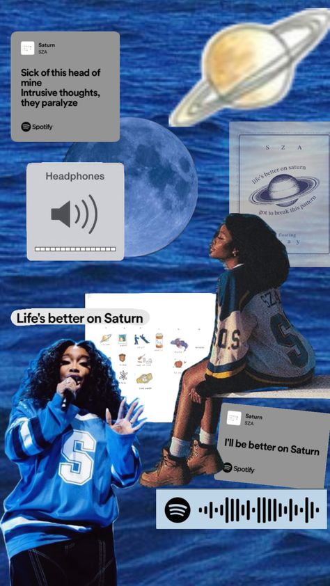 Saturn by sza 💙 #sza #saturn #lifesbetteronsaturn Good Things, Quick Saves