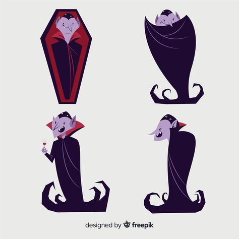 Hand drawn vampire character collection Free Vector | Free Vector #Freepik #vector #freeparty #freehalloween #freehand #freecharacter Vampire Drawing, Halloween Carvings, Vampire Character, Vampire Illustration, Free Characters, Character Collection, Graphic Editing, Free Halloween, Vector Hand