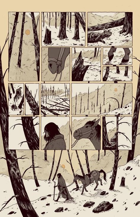 Interesting Comic Layout, Unique Comic Layout, Dynamic Comic Panels, Graphic Novel Art Illustrations, Comic Panels Layout, Three Panel Comic, One Page Comic, Panel Illustration, Storytelling Illustration