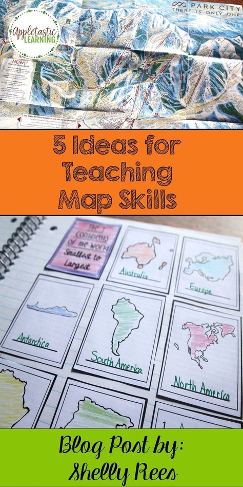 Teaching Map Skills, Teaching Maps, 3rd Grade Social Studies, Geography Activities, 6th Grade Social Studies, School Prep, Teaching Geography, 5th Grade Social Studies, Homeschool Geography