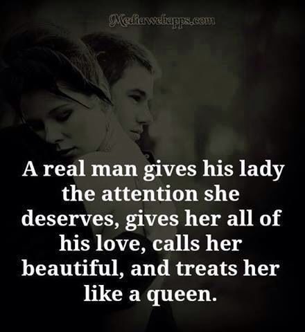 ❤️ reminds me of my husband. He def treats me like a queen. He tells me good morning and gives me a kiss, he tells me I love you everyday, holds my hand, gives me hugs I can go on and on bit I won't. I love my husband I'm blessed The Truth About Love, Beautiful Good Night Quotes, Under Your Spell, True Gentleman, Still In Love, Love Quotes For Her, Queen Quotes, Night Quotes, She Likes