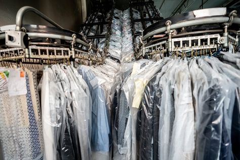 11 Cleaning Secrets Only Professional Dry Cleaners Know Make Clothes Bigger, Blood Out Of Clothes, Get Blood Stains Out, Clothes Swap, Laundry Drying, Make Clothes, Readers Digest, House Cleaning Services, Dry Cleaners