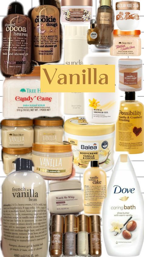 ✨Vanilla ✨ #showerroutine #SkincareItems #Skincare. https://whispers-in-the-wind.com/mastering-the-art-of-shower-rituals-step-by-step-guide/?shower Vanilla Shower Products Aesthetic, Shower Skin Care Vanilla, Good Smelling Lotions, Shower Combo Products, Vanilla Girl Shower Routine, Coconut And Vanilla Shower Routine, Vanilla Self Care Products, Vanilla Shower Products, Vanilla Smelling Products