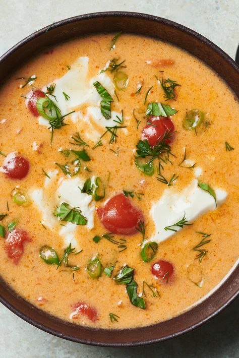 Brothy Thai Curry With Silken Tofu and Herbs Recipe - NYT Cooking Silken Tofu, Herb Recipes, Nyt Cooking, Soup Season, Thai Curry, Most Popular Recipes, East Asian, Curries, Popular Recipes