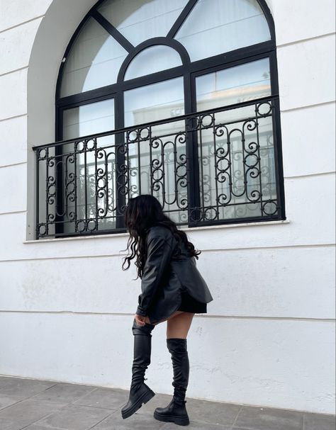 Flat Thigh High Boots Outfit, Thigh High Boots Outfit, Thigh High Boots Flat, High Boots Outfit, Boots Flat, Boots Outfit, Thigh High Boots, Thigh High, Over The Knee Boots