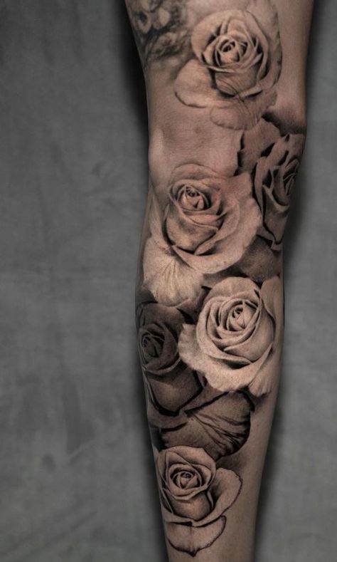 Rose Tattoo Black And Grey, Grey Wash Tattoo, Grey Rose Tattoo, White Rose Tattoo, Black And White Rose Tattoo, Black And Grey Rose Tattoo, White Rose Tattoos, Black And Grey Rose, Rose Tattoo Sleeve