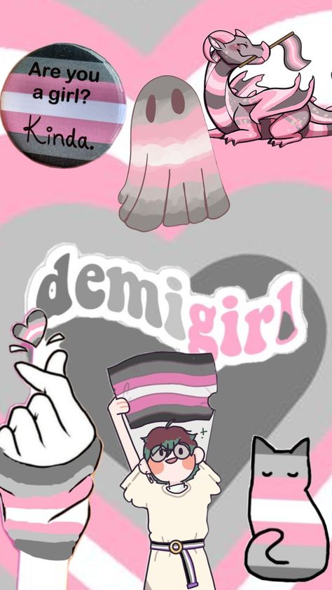 demi girl! what next? #lgbtqiaplus #lgbtqia #lgbt #demigirl #demi #girl Demifluid Meaning, Demigirl Names, Demi Romantic, Demigirl Flag, Lgbtq Aesthetic, Bisexual Wallpaper Iphone Aesthetic, Demi Girl, Lgbt Aesthetic, Pan Flag