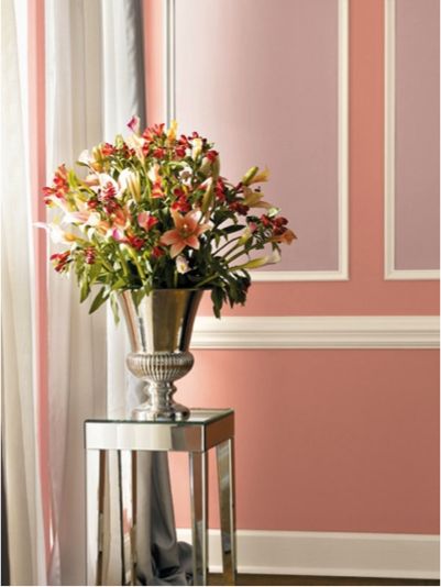 Constant Coral (SW 6325) wall #pink Sw Constant Coral, Constant Coral Sherwin Williams, Coral Paint Color, Interior Design Paint Colors, Intimate White, Coral Paint Colors, Pink Paint Color, Coral Paint, Paint Pallette