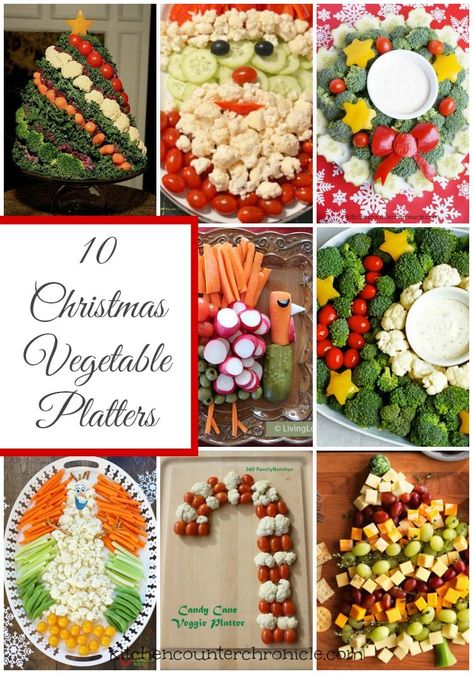 Santa Vegetable Tray, Veggie Tray For Christmas Party, Vegetable Tray For Christmas, Meatless Christmas Appetizers, Holiday Veggie Trays Christmas, Christmas Veggie Appetizers Easy, Christmas Veggie Trays Ideas, New Years Veggie Tray, Relish Tray Christmas