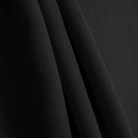 Black Polyester Crepe Fabric Polyester Fabric Texture Clothing, Crepe Fabric Texture, Polyester Fabric Texture, Black Fabric Texture, Matt Fabric, Black Silk Fabric, Black Fabrics, Street Hijab, Trendy Outfits Edgy