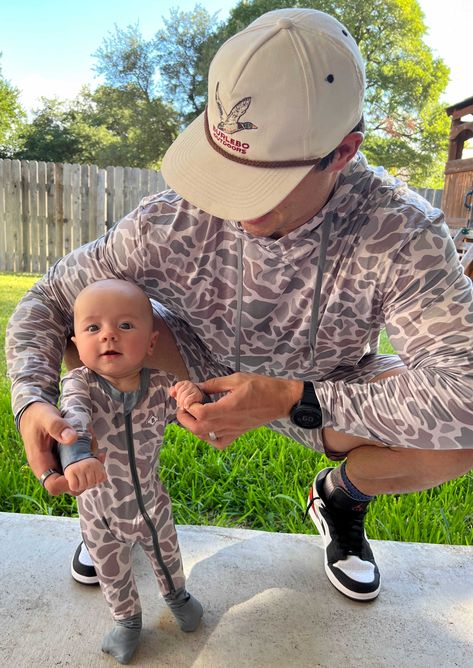 ONLY NEWBORN COMES WITH HEAD CAP 90% Polyester & 10% Spandex (same fabric as Performance Hoodies) Available in both Classic Deer Camo and Retro Duck Camo Swaddle Blankets are also available and sold separately Cute Newborn Babies, Baby Boy Hunting, Country Babies, Country Baby Boy, Southern Baby, Camo Baby, Western Baby, Western Babies, Camo Baby Stuff