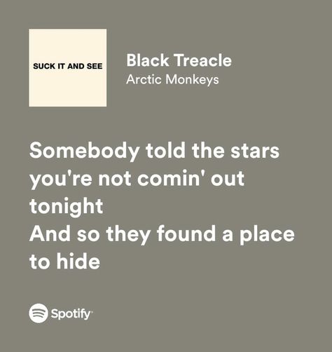 Black Treacle, Arctic Monkeys, Quick Saves, Black