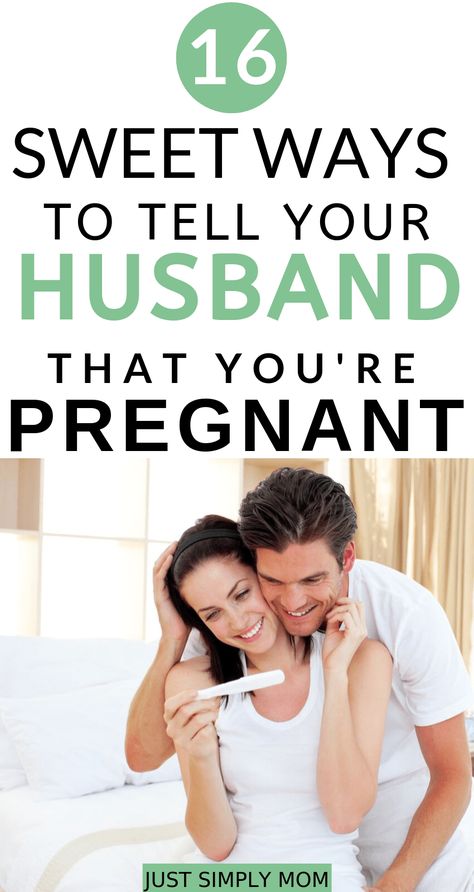 Clever & unique ways to reveal the pregnancy to your husband or boyfriend: they're going to be a dad! Find a simple, sweet way to announce the great news. Tell Husband Pregnant, Husband Pregnancy Reveal, Creative Baby Announcements, Pregnancy Husband, Baby Announcement To Husband, Positive Pregnancy Test, Baby News, Pregnancy Announcement To Husband, Pumping Moms