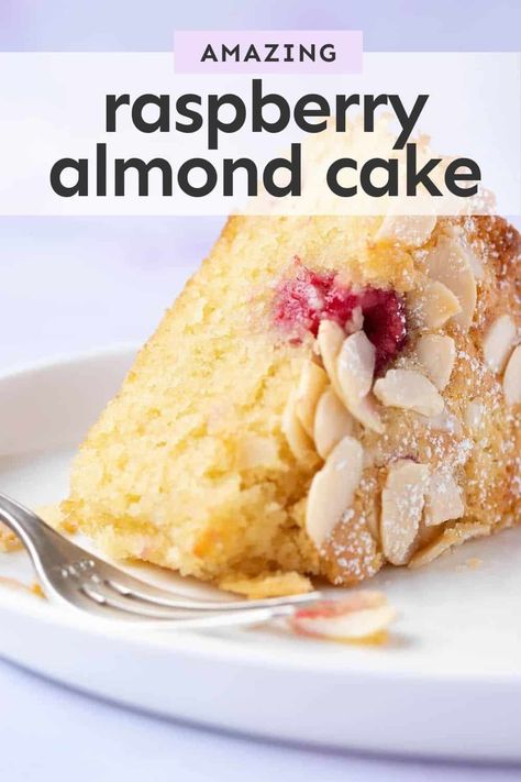 Raspberry And Almond Slice, Almond Berry Cake, Almond Meal Cake Recipe, Raspberry Almond Desserts, Lemon Raspberry Almond Cake, Raspberry Tea Cake, Almond Raspberry Swirl Cake, Almond Flour Raspberry Cake, Almond Flour Cakes Recipes