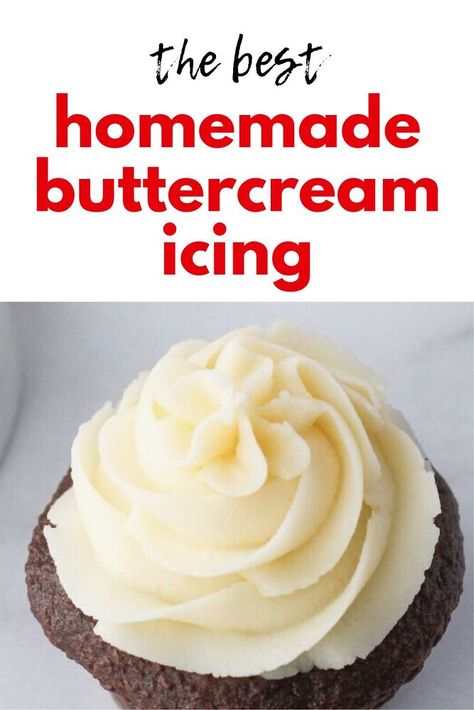 Cupcakes Piping, Best Buttercream Icing, Homemade Buttercream Icing, I Want Chocolate, Chocolate Buttercream Icing, Buttercream Icing Recipe, Mocha Frosting, Homemade Buttercream, Cookie Deserts