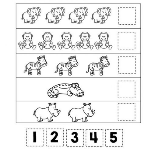 Numbers Pre-K: Counting worksheet Zoo Activities Preschool, Zoo Animals Preschool, Preschool Zoo Theme, Zoo Preschool, Number Worksheets Kindergarten, Kindergarten Math Free, Zoo Activities, Counting Worksheets, Preschool Writing