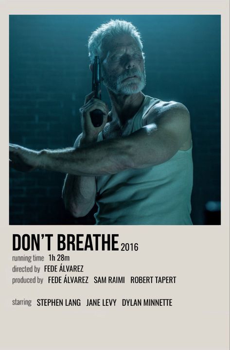 Dont Breathe Poster, Dont Breathe, Don't Breathe, Don't Breathe Movie, Horror Movie Covers, Movie Posters Horror, Horror Polaroid Poster, Horror Films Posters, Horror Movie Polaroid Poster