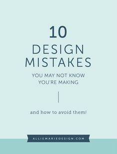 10 Design Mistakes You May Not Know You're Making and How to Avoid Them | Design Tips blog post by AllieMarie Design Logo Luxe, Luxe Logo, Best Website Design, Create Logo, Marketing Graphics, Logo Type, Learning Graphic Design, Principles Of Design, Web Design Tips