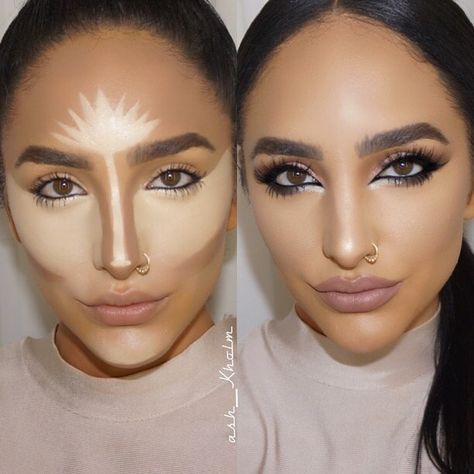 Is it transformation Tuesday yet?! Lol  Contour & Highlighting tricks using all @iconic.london products & brushes. Countering Makeup, Contour And Blush, Cream Contour Palette, Face Contouring Makeup, Contour Face, Contouring Makeup, How To Contour, Iconic London, Cream Contour