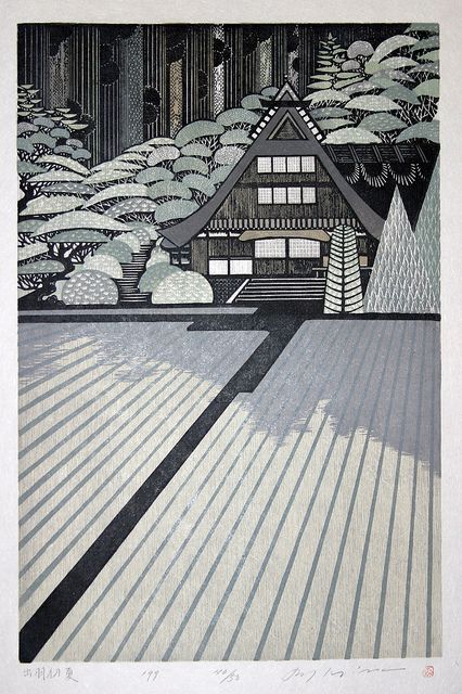 Ray Morimura - 1999 Dewa Early Summer Woodblock Printmaking, Japanese Illustration, Wood Block Printing, Japon Illustration, Art Japonais, Ukiyo E, Japanese Woodblock Printing, Japanese Painting, Wood Engraving