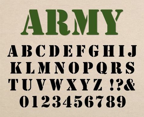 Army Font Military Font Military Stencil Font Army Stencil Font Stencil Letters Font Military Style Font Stencil Font Stencil Fonts Cricut writing fonts free hand Font fonts #font #fonts #writingfontsfreehand Script Fonts #scriptfonts 4.1681 Army Font Alphabet, Cricut Writing Fonts, Cricut Aesthetic, Free Hand Fonts, American Font, Cricut Writing, Army Stencil, Army Font, Military Letters