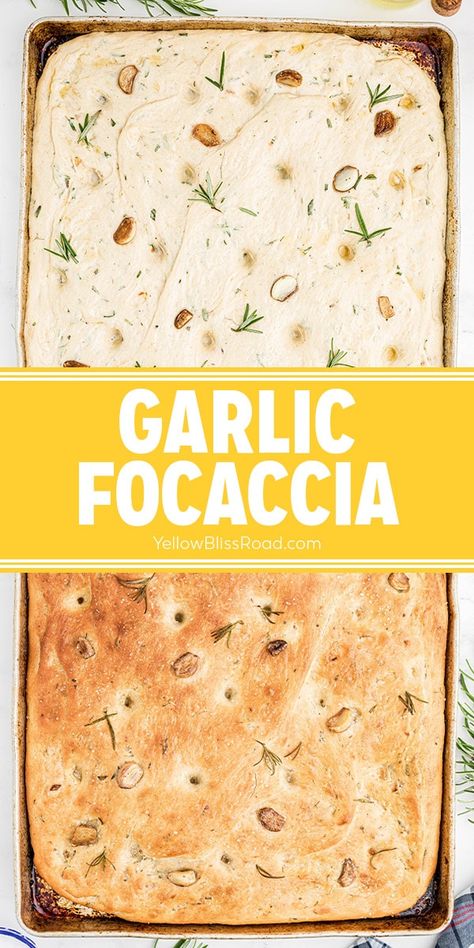 Focaccia Bread Panera Green Goddess Salad, Foccia Bread, Anadama Bread, Pasta One Pot, Yellow Bliss Road, Foccacia Bread, Rice And Vegetables, Simple Delicious Recipes, Wedding Soup