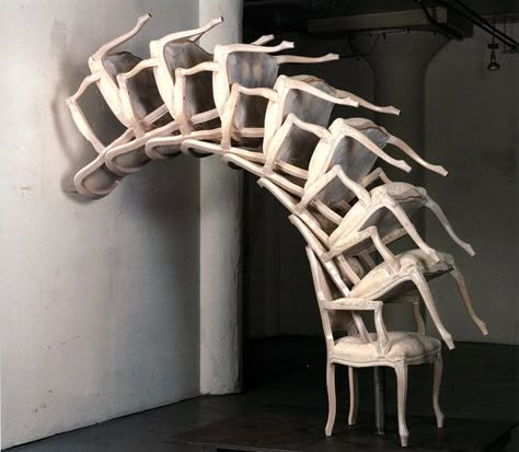 Arman – Spinal Cord, 1996 Spinal Cord Art, Sculpture Contemporary Art, Sculpture Contemporary, Art Chair, Oldenburg, Spinal Cord, Famous Art, Sculpture Installation, Art Installation