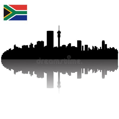 Johannesburg silhouette skyline. Detailed Johannesburg silhouette skyline with S , #spon, #skyline, #silhouette, #Johannesburg, #Detailed, #Flag #ad Johannesburg Skyline Silhouette, Joburg Skyline, Johannesburg Skyline, Skyline Tattoo, South Africa Flag, Flag Illustration, Africa Flag, Auction Ideas, Skyline Silhouette