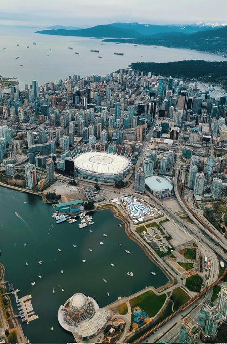 Traffic Trish Over False Creek, Science World, BC Place, Vancouver, Stanley Park, English Bay, points NW English Bay Vancouver, Park Royal, Stanley Park, Super Natural, Vancouver Bc, British Columbia, Vancouver, Columbia, How To Memorize Things