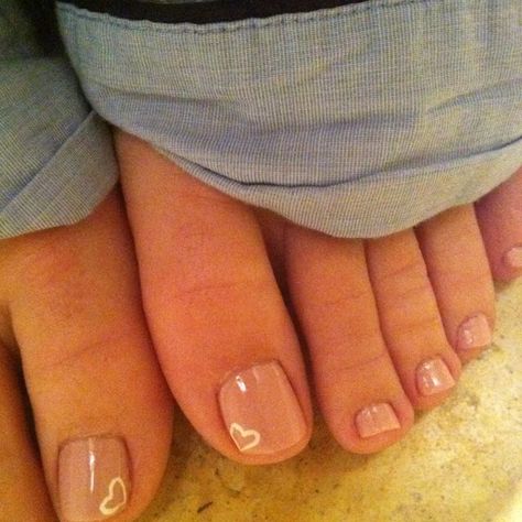 I didn't even think about toes. Maybe blue with a white heart for them? Toenail Art Designs, Easy Toe Nail Designs, Simple Toe Nails, Cute Toe Nails, Nail Art Salon, Pedicure Designs, Nails Polish, Bride Nails, Toe Nail Designs