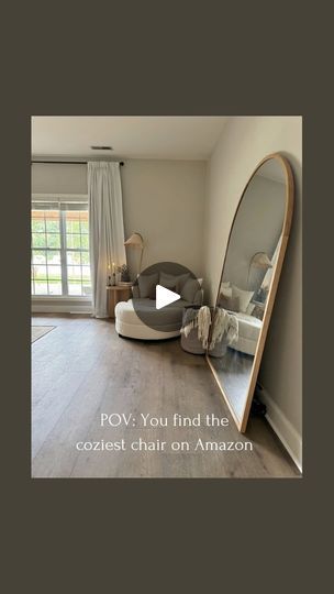 346K views · 16K reactions | POV: You found the coziest chair on Amazon! Comment CHAIR and I’ll send you links!! I’m obsessed with this chair! It’s so pretty and sooo cozy. This is my new morning spot for coffee and editing.🤣😍 It also comes with an ottoman that has storage for blankets! 
I’ve been on a mission to make my house cute and cozy and little corner in our bedroom has gave me a tough time… until I found this chair! I’m obsessed with it!!😍😍 I feel like my bedroom is finally complete. It taken me years to get it all the way done but it’s finally done lol. I’ll do a full room tour soon!🥰

#organicmodern #affordablehomedecor 
#amazonhome #amazonfind #amazonhomefinds #amazonfinds #amazonfavorite #amazonmusthave #furniturefinds #accentchair #forthehome#amazonfurniture #cozyhome #LT Cozy Corner Ideas, Storage For Blankets, Library Space, House Cute, Content Studio, Nyc Apt, Future Office, Fun Furniture, Interesting Products