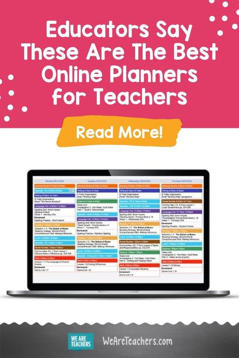 Looking for the best way to keep your lesson plans and schedule organized? These are the online planners most recommended by teachers. Best Teacher Planner, Teaching Planner, Teacher Career, Lesson Plan Template Free, Apps For Teachers, Teacher Lesson Planner, Online High School, Online Planner, Teacher Tech