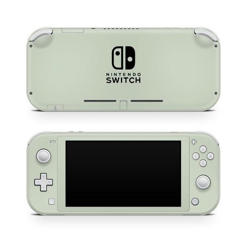 Green Nintendo Switch, Ios14 Layout, Nintendo Switch Lite Skin, Switch Lite Skin, Nintendo Lite, Cozy Gaming, Sage Green Wallpaper, Gamer Setup, Ios Layout