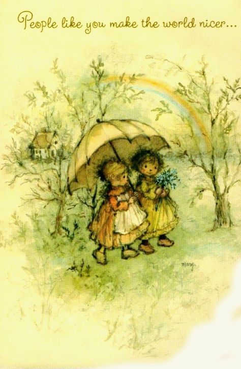 Mary Hamilton, Hamilton Art, Sweet Pictures, Vintage Calendar, Sarah Kay, Sweet Pic, Hallmark Cards, Holly Hobbie, Children's Art