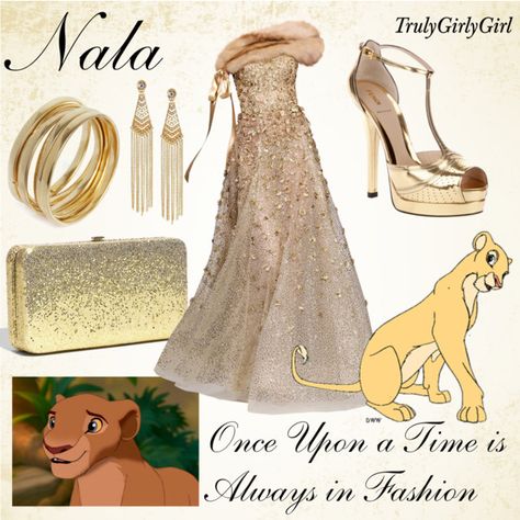 "Disney Style: Nala" by trulygirlygirl on Polyvore Lion King Wedding, Masquerade Ball Outfits, Masquerade Ideas, Disney Prom, Lion King Costume, Disney Character Outfits, Magic Realms, Disney Princess Outfits, King Costume