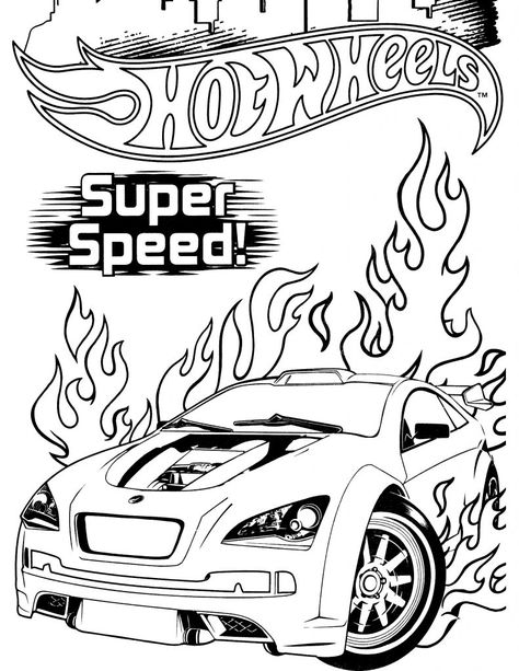 Hot Wheel Coloring Pages Hot Wheel Printables, Hot Wheels Coloring Pages, Wheels Drawing, Book Monster, Race Car Coloring Pages, Coloring Games, Monster Truck Coloring Pages, Hot Wheels Birthday, Hot Wheels Party