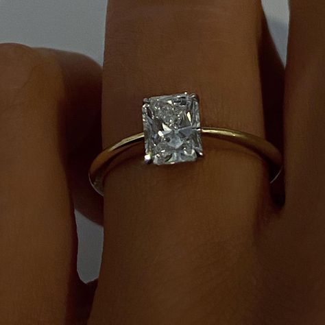 Yellow Engagement Rings, Dream Engagement, Dream Engagement Rings, Put A Ring On It, Dream Ring, Emerald Cut Diamonds, Casual Elegance, Unique Engagement Rings, Cut Glass