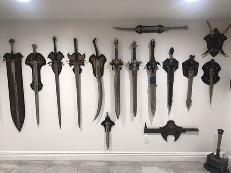 Swords of the Lord of the Rings and Hobbit War Museum Collection – AnythingEverything Lord Of The Rings Swords, Fellowship Of The Ring, The Lord Of The Rings, Game Room Design, Amazon Deals, Museum Collection, Middle Earth, The Rings, Lord Of The Rings