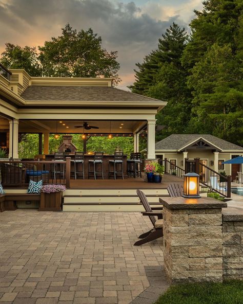 Create the Ultimate Dream Backyard with These 14 Ideas Detached Covered Patio Ideas, Detached Covered Patio, Detached Patio, Covered Patio Ideas, Gazebo Roof, Covered Patio Design, Pavilion Design, Backyard Pavilion, Dream Yard