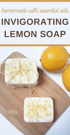 Lemon Soap Recipe, Soap Exfoliants, Easy Melt And Pour Soap Recipes, Zest Soap, Savon Diy, Easy Soap Recipes, Lemon Recipe, Diy Soap Recipe, Diy Soaps