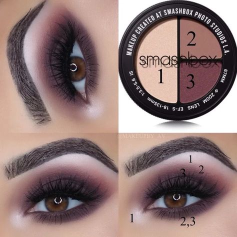 Easy Eyeshadow Looks, Smokey Eyeshadow Looks, Eye Makeup Glitter, Easy Eyeshadow, Eye Palettes, Eyeshadow For Brown Eyes, Smokey Eyeshadow, Makeup Tutorial Eyeshadow, Eye Makeup Steps