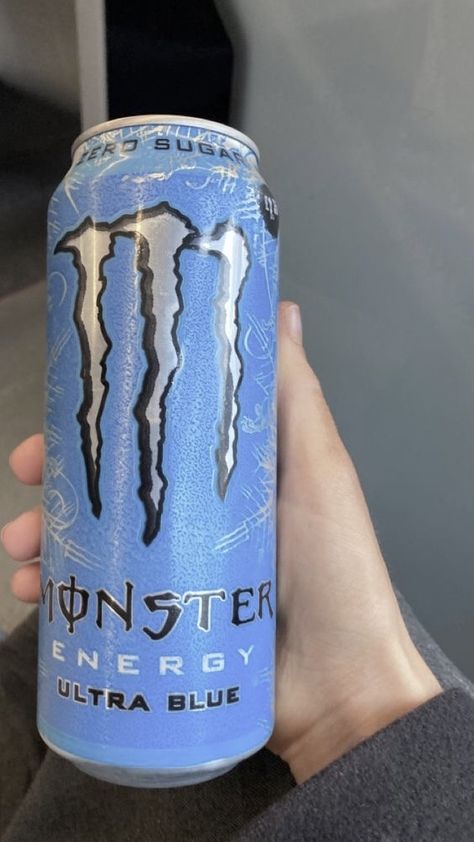 Blue Monster Drink, Monster Drink, Mha Dr, Blue Monster, Monster Energy Drink, Food Inspo, Energy Drink, Monster Can, Monster Energy