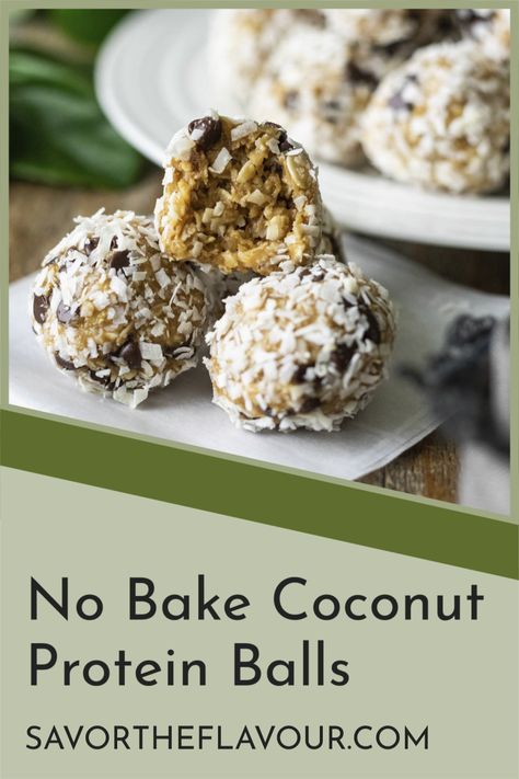 Protein Balls No Bake, Coconut Protein Balls, Quick Low Carb Breakfast, Protein Bites Recipe, Coconut Energy Balls, Easy Low Carb Snacks, High Protein Snack, Coconut Oatmeal, Protein Balls Recipes