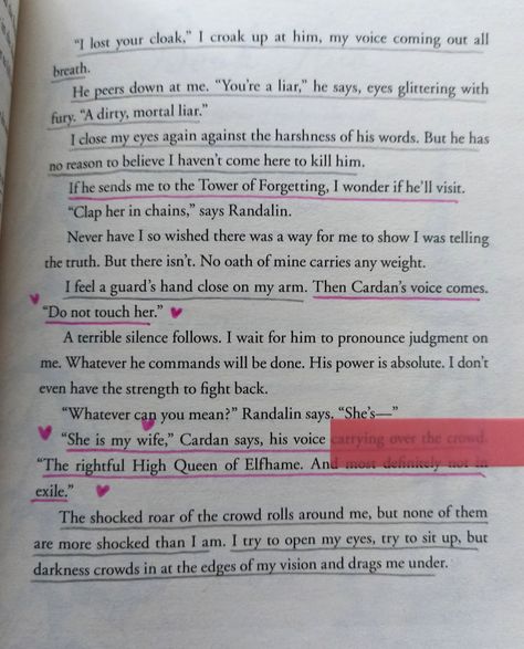 The Folk Of The Air Annotations, Queen Of Nothing Quotes, Queen Of Nothing Book, Prince Quotes, Holly Black Books, Queen Of Nothing, Book Annotations, Romantic Book Quotes, King Quotes