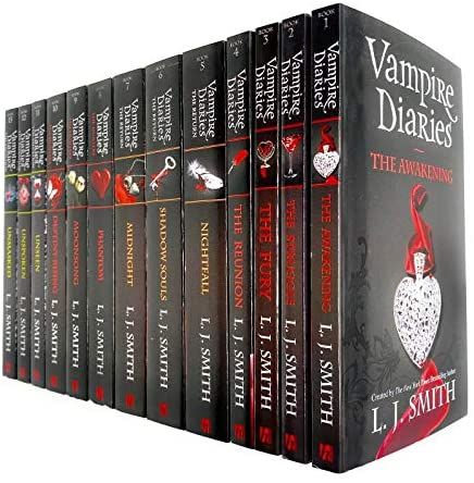 Vampire Diaries Complete Collection 13 Books Set by L. J. Smith (The Awakening, The Return, The Hunters & The Salvation): L. J. Smith, The Awakening / The Struggle By L. J. Smith, 978-0061140976, 006114097X, 9780061140976, The Fury and Dark Reunion By L. J. Smith, 978-0061140983, 0061140988, 9780061140983, Midnight By L. J. Smith, 978-0061720864, 0061720860, 9780061720864, Nightfall By L. J. Smith, 978-0061720802, 0061720801, 9780061720802, Shadow Souls By L. J. Smith, 978-0061720833, ... Vampire Diaries Books, The Fury, J Smith, Vampire Books, Fantasy Books To Read, The Awakening, Recommended Books To Read, Top Books To Read, Literature Books