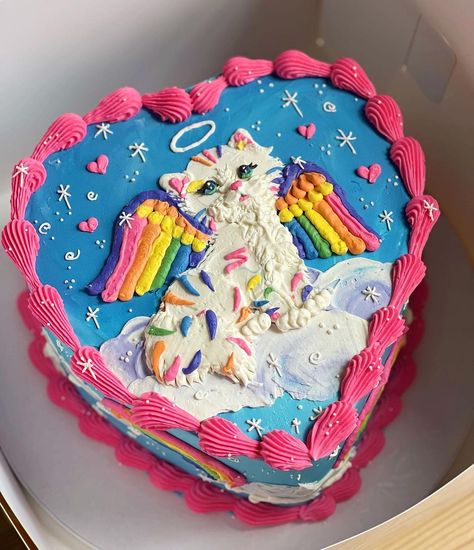 ❤︎₊ ⊹ 🌈Didn’t pay much attention in class I was always too busy looking at my Lisa frank binder and just really get lost in @lisafrank… | Instagram Lisa Frank Cake, Lisa Frank Binder, Pastel Cupcakes, Cute Baking, Fake Cake, Pretty Birthday Cakes, Lisa Frank, Too Busy, Cute Desserts