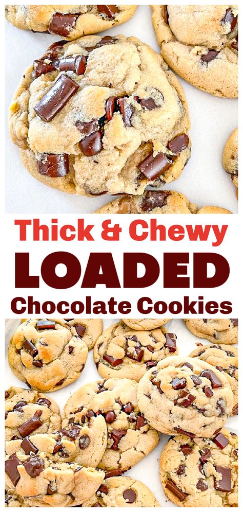 Choc Chunk Cookies, Chocolate Chunk Cookies Chewy, Christmas Chocolate Chip Cookies, Preppy Food, Chocolate Chip Cookies Chocolate, Chunky Chocolate Chip Cookies, Cookies 2023, Chocolate Chunk Cookie Recipe, Chip Recipes