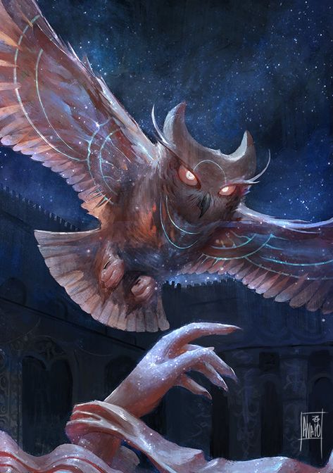 Night Owl, Alvaro Estrada on ArtStation at https://www.artstation.com/artwork/el6eJ Mystical Animals, Mythical Animal, Creatures Of The Night, Fantasy Creatures Art, Mythical Creatures Art, Wow Art, Creature Concept Art, Night Owl, Mystical Creatures