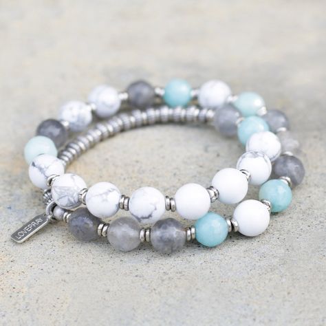 6mm Bead Bracelet, Bead Bracelet Inspiration, Stone Bead Bracelets, Beaded Jewelry Bracelets, Diy Beaded Bracelets, Aromatherapy Bracelet, Amazonite Bracelet, Turquoise Bead Bracelet, Beads Bracelet Design